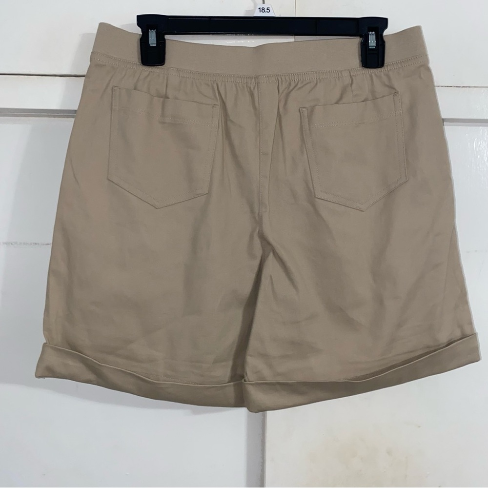 IZOD Schoolwear School Uniform Plus Size Fit Khaki  Shorts 10.5 Plus - Picture 5 of 6
